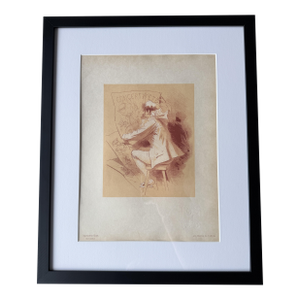 Jules Chéret “Concert D’Été,” 1896 — Special Plate Lithograph on Japan Paper, Framed