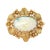 Mid 20th Century Vintage 14k Gold and Opal Cabochon Floral Brooch For Sale - Image 5 of 12