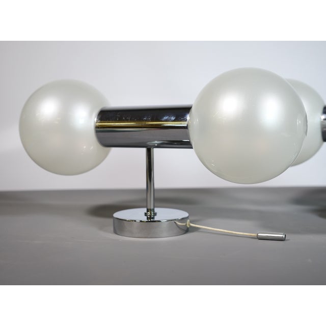 Metal Space Age Chrome Wall Lights by Motoko Ishii for Staff, 1970s, Set of 2 For Sale - Image 7 of 13