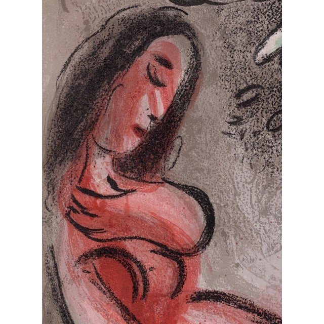 Marc Chagall, Ève maudite par Dieu (Eve Cursed by God), Nude, 1960, Original Lithograph For Sale - Image 6 of 8