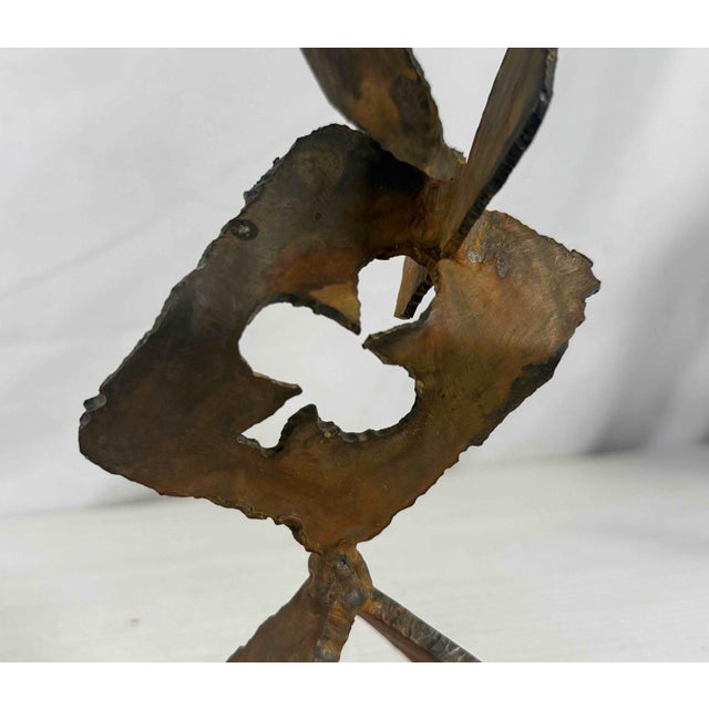 "Falling Playing Cards"— Abstract Steel Sculpture, Herbert Simon Estate For Sale - Image 6 of 6
