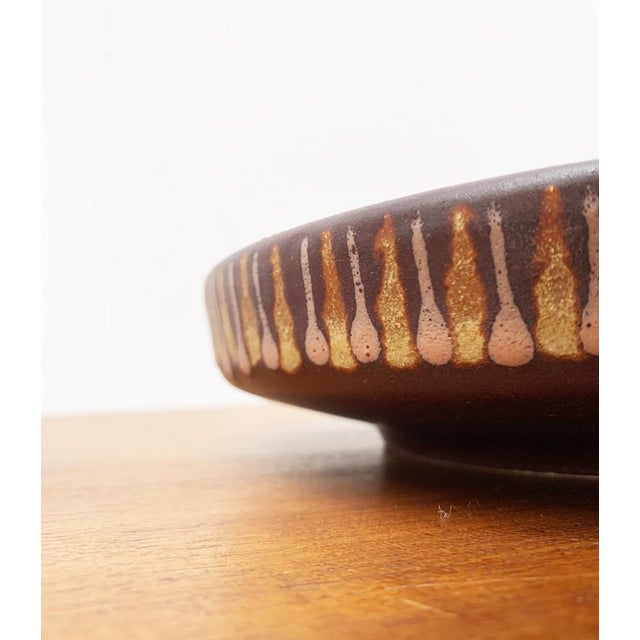 Mid-Century WGP Pottery Bowl and Plates from Silberdistel, West Germany, 1960s, Set of 3 For Sale - Image 17 of 18