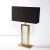 Metal Late 20th Century Modernist Stone Textured Hand-Blown Murano Glass Table Lamp With Brass Fittings For Sale - Image 7 of 13