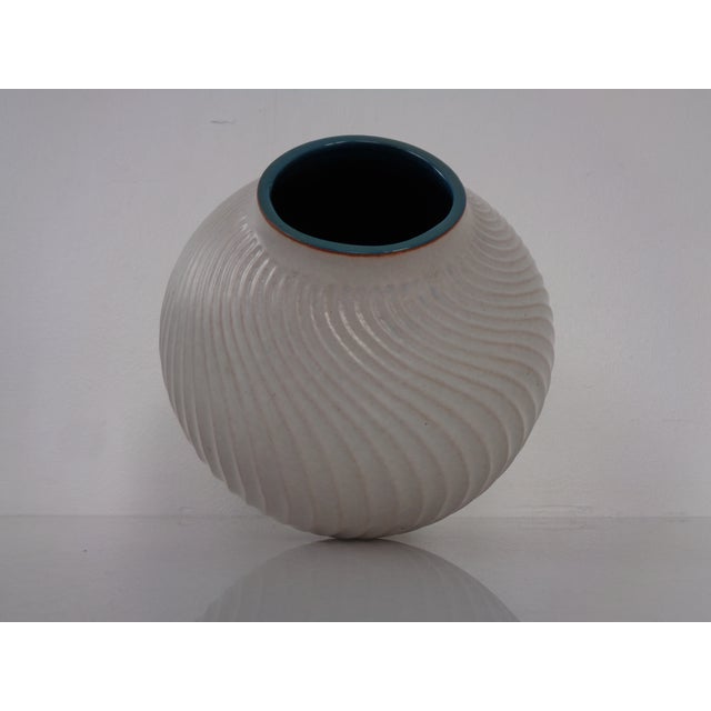 Beige Large 18-25 Wave Ceramic Vase from Carstens Tönnieshof, Germany, 1960s For Sale - Image 8 of 14
