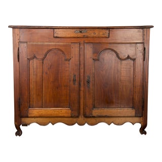 Early 19th Century French Louis XV Provincial Walnut Sideboard or Buffet For Sale