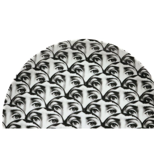 1980s Fornasetti Tema E Variazioni No. 224 Lina Cavalieri Porcelain Plate For Sale - Image 5 of 8