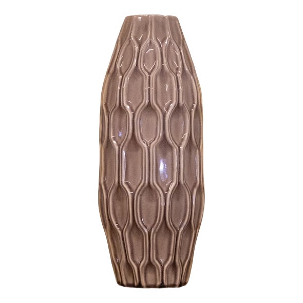 Vintage Decorative Glazed Ceramic Vase, 1970s For Sale
