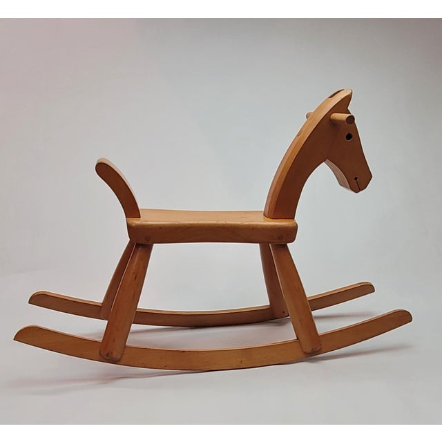 Mid-Century Modern Mid Century Kay Bojesen Rocking Horse For Sale - Image 3 of 15