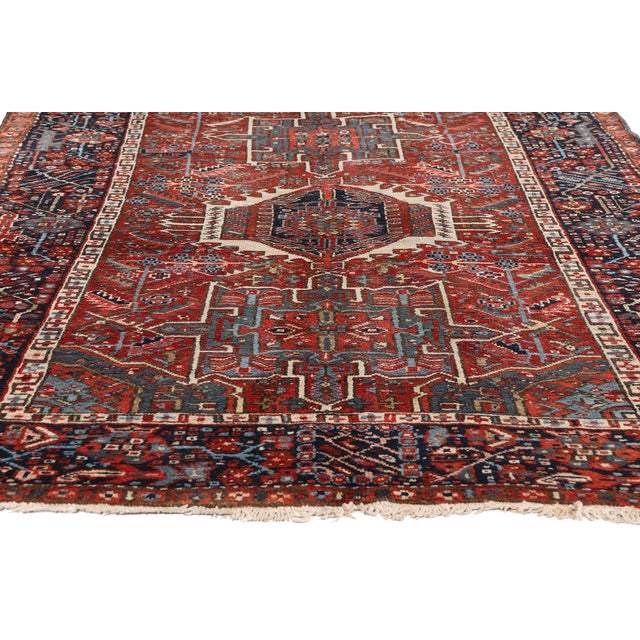 Late 19th Century Persian Heriz Rug, 04'06 X 12'01 For Sale - Image 4 of 10