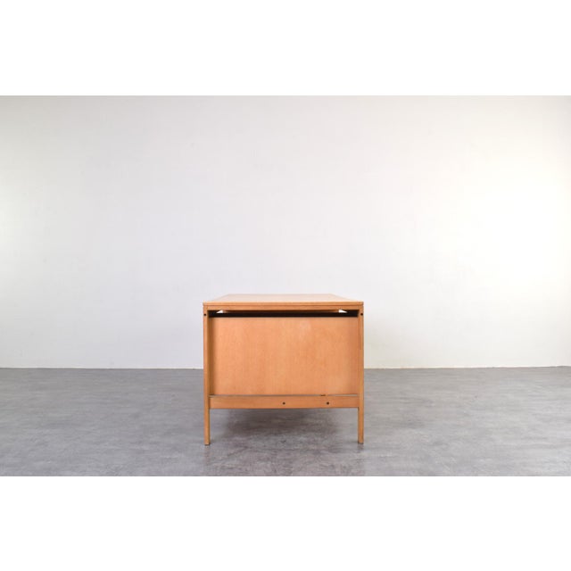 Mid-Century Oak Desk by Chr. Rasmussen for Randers Møbelfabrik, 1970s For Sale - Image 6 of 18