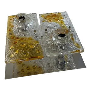 Italian Murano Glass Wall Sconce by Mazzega, Circa 1960’s