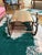 1990s Sleigh Swan Coffee Table With Glass Top For Sale - Image 5 of 5
