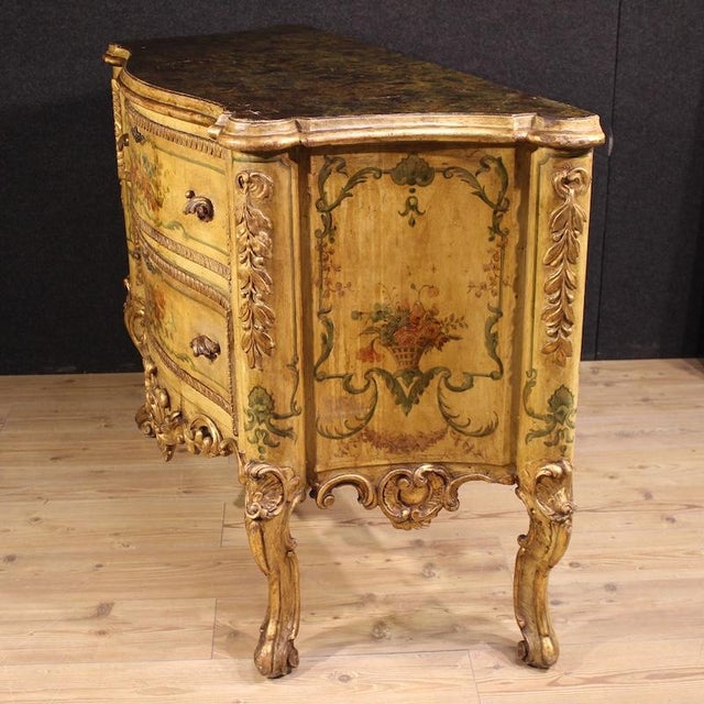 Venetian Baroque Style Commode, 1950 For Sale - Image 9 of 13