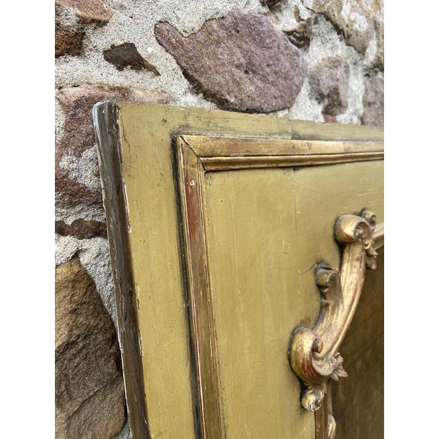 Louis XV French Painted and Gilded Trumeau Mirror For Sale - Image 18 of 18