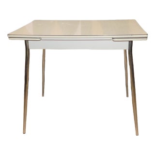 Extendable Kitchen Table in Chrome and Resopal, 1960s For Sale