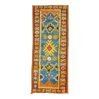 Blue Vintage Moroccan Rug - 2' x 4'9" For Sale