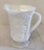 White Vintage Milk Glass Pitcher With Grape Motif For Sale - Image 8 of 8