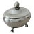 Silver Plate Hinged Oval Box on Claw Feet For Sale