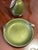 Mid 20th Century Evans Hand- Enameled Green Pear Lighter and Tray With Leaf Accent For Sale - Image 9 of 12
