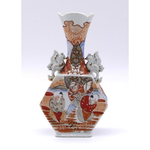 Antique Japanese Kutani Vases, 19th Century, Set of 3 For Sale - Image 3 of 18