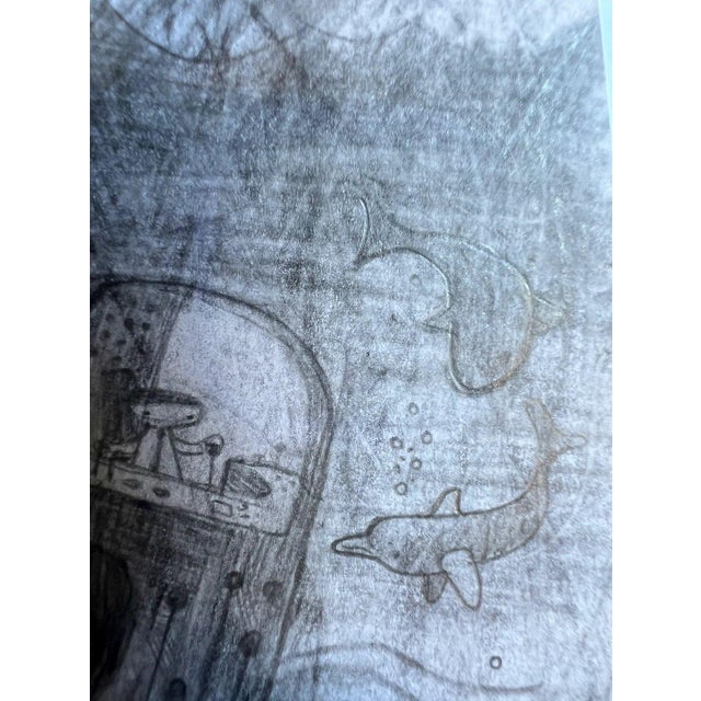 Contemporary Graham Carter, School Run, Graphite on Paper For Sale - Image 3 of 6