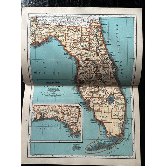 1930s Vintage World Atlas For Sale - Image 16 of 18