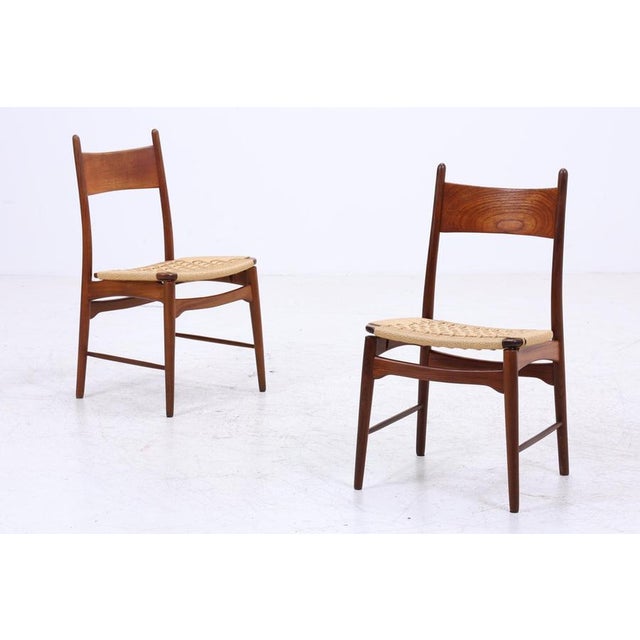 Mid-Century Danish Teak Dining Chairs, 1960s, Set of 2 For Sale - Image 3 of 17