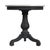 Spritely Home Accent Furniture Danielle 24 in. W Round Marble and Wood Pedestal Side Table, Washed Black For Sale - Image 4 of 7