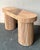 Wood Vintage Boho Pretzel Reed Console Table For Sale - Image 7 of 7