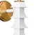 Worlds Away Matthew Izzo Home - Sedona Pagoda White Tole Wall Sconce With Shade For Sale - Image 4 of 5