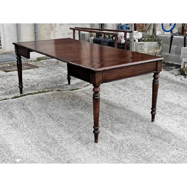 Extendable England Table, 1890s For Sale - Image 9 of 9