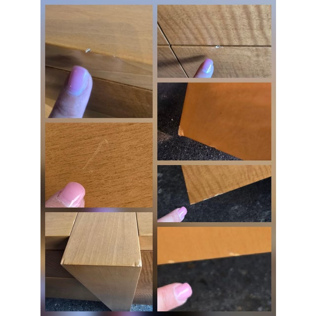 Frank Lloyd Wright Inspired Sideboard Maple Modern Credenza Cabinet For Sale - Image 12 of 12