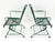 Late 20th Century 1970s Hunter Green Metal Mesh Woodard Style Outdoor Patio Bounce Dining Chairs - Set of 4 For Sale - Image 5 of 12