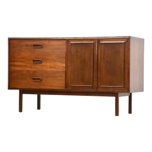 Refinished 52” Walnut Credenza by Founders