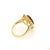 Metal 1.02 Carat Marquise Cut Diamond Ruby Gold Ring, Size 6.5 For Sale - Image 7 of 9