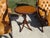 English Wooden and Leather Side Table, 1960s For Sale - Image 12 of 18