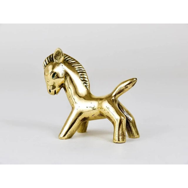 Mid-Century Horse Brass Figurine by Walter Bosse for Herta Baller, Austria, 1950s For Sale - Image 4 of 11
