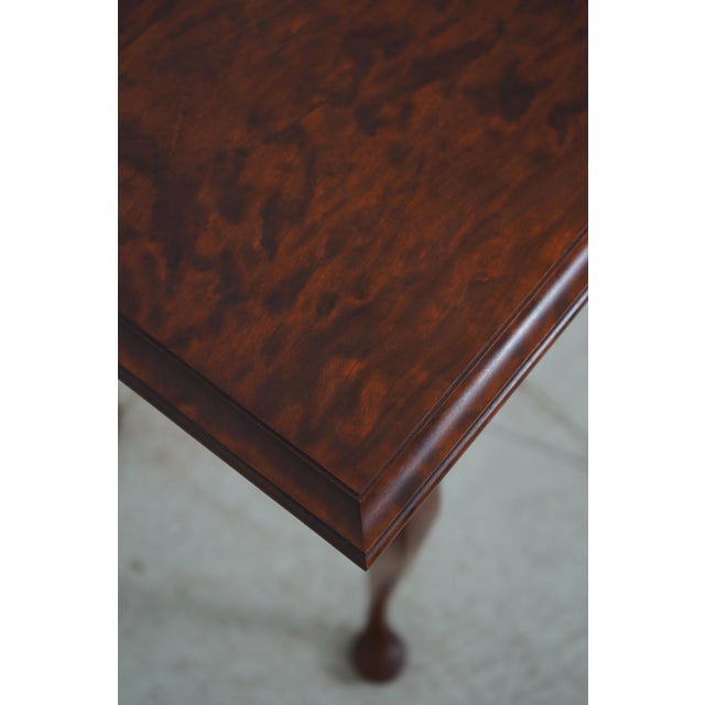 Wood Eldred Wheeler Curly Cherry Queen Anne Lowboy For Sale - Image 7 of 12
