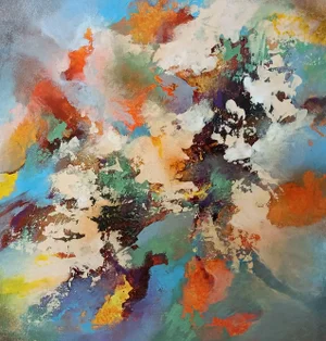 Christiane Hess, Ile Mystérieus, 2022, Acrylic on Canvas
