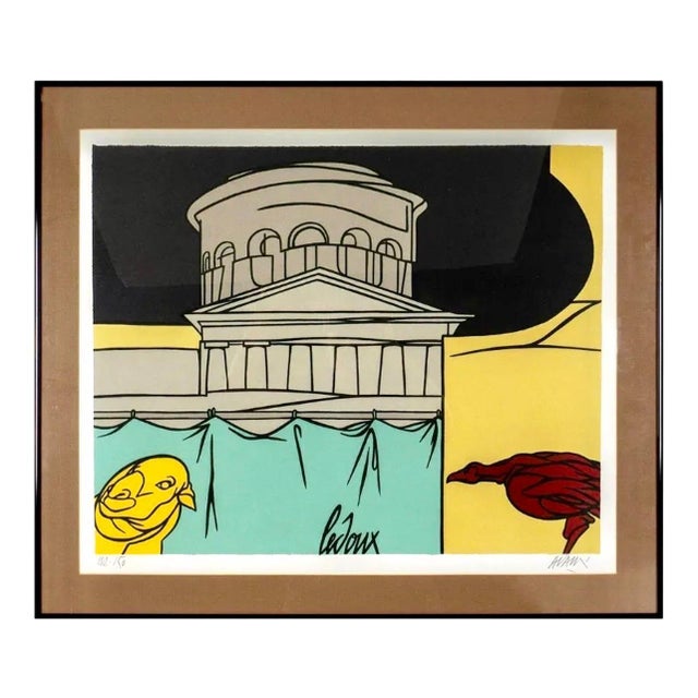 Printmaking Materials Valerio Adami, Italian Post Modern Pop Art Lithograph Silkscreen Valerio Adami Galerie Maeght, c.1975-1985 For Sale - Image 7 of 12