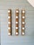 Gold Brass Wall Sconces in the style of Lodge, 1970s, Set of 3 For Sale - Image 8 of 13
