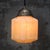 French Art Deco Yellow Reeded Clichy Glass Pendant Lamp For Sale - Image 3 of 6