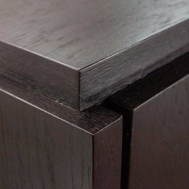 Brutist Black Buffet attributed to De Coene, 1970s For Sale - Image 12 of 16