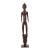 Antique African Carved Wood Mumuye Figure on Stand For Sale