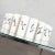 Vintage Mid-Century Modern Tumblers or Vases Ceramic White & Black With Asian Symbols, Set 8 For Sale - Image 9 of 13