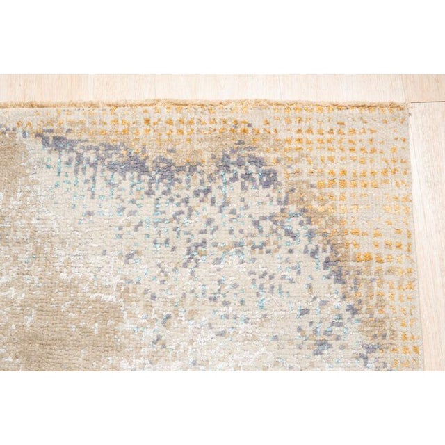 8x10 Gray Classic Lydia Silver Hand Knotted Wool Abstract Modern Carpet Rug For Sale In New York - Image 6 of 8