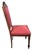 Red Pair Antique French Louis XVI Carved Walnut Upholstered Side Chairs For Sale - Image 8 of 14