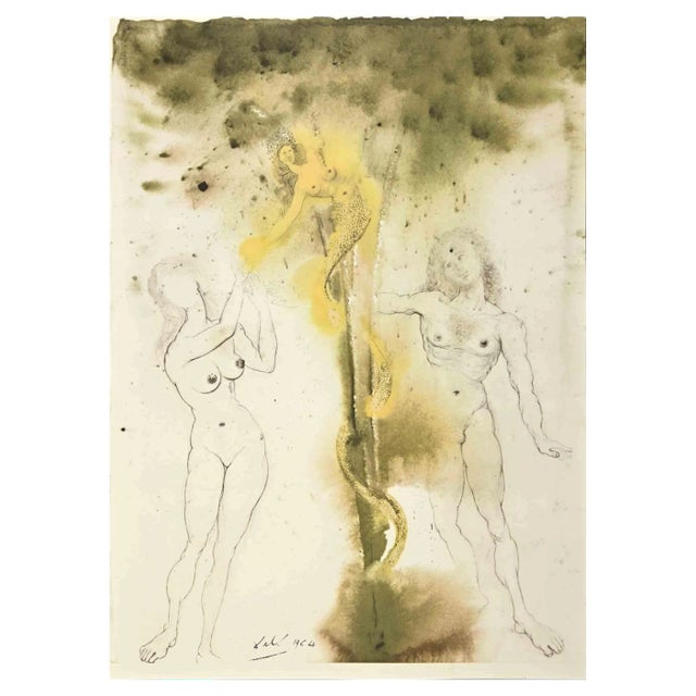 Salvador Dalí, Peccatum Originis, Lithograph, 1964 For Sale