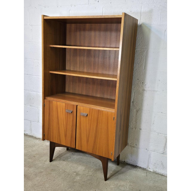 Brown Scandinavian Style Modular Bookcase with Cupboard, 1960s-1970s For Sale - Image 8 of 18