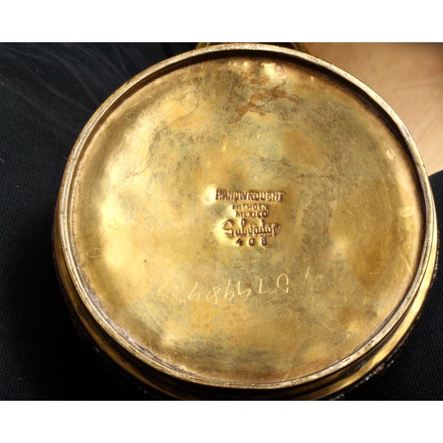 1950s Salvador Teran Brass & Copper Terrazzo Tea Service, 1950s - 7 Pieces For Sale - Image 5 of 7